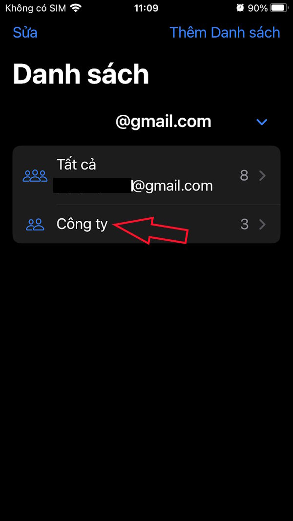 Instructions for grouping contacts on iPhone Picture 9