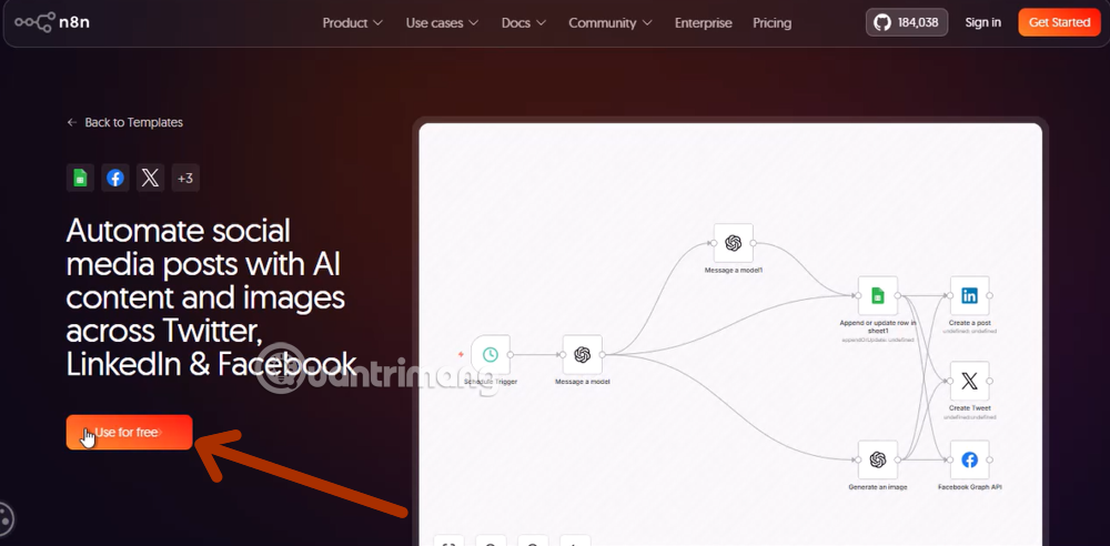 Picture 3 of Instructions on Importing Pre-Made Templates into Workspace on n8n