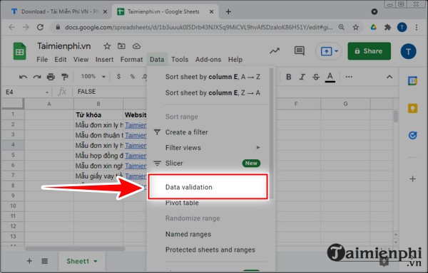 Instructions for inserting checkboxes on Google Sheets, Google Spreadsheets Picture 5