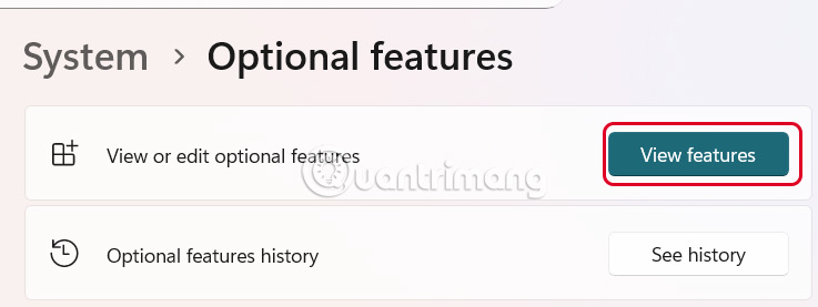 Instructions for installing and removing optional features in Windows 11 Picture 2