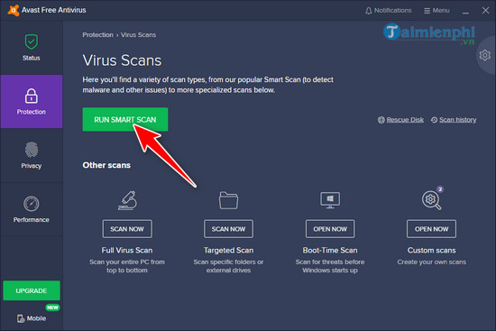 Instructions for installing and using Avast Free Antivirus to effectively remove viruses on your computer Picture 10