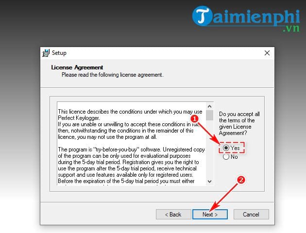 Picture 5 of Instructions for installing and using Perfect Keylogger