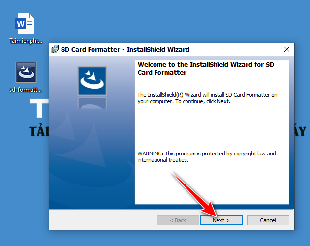 Picture 2 of Instructions for installing and using SD Formatter
