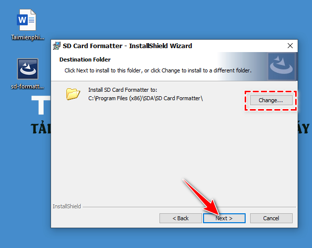 Picture 4 of Instructions for installing and using SD Formatter