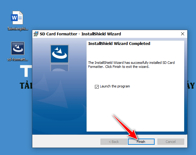 Picture 6 of Instructions for installing and using SD Formatter