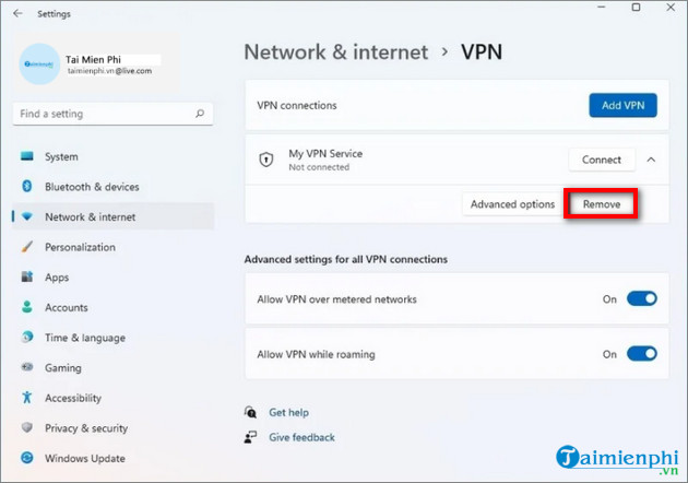 Instructions for installing and using VPN on Windows 11 Picture 10