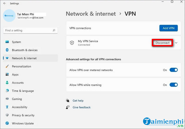 Instructions for installing and using VPN on Windows 11 Picture 7