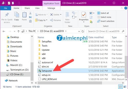 Picture 3 of Instructions for installing AutoCAD 2019 on a computer.
