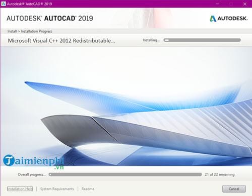 Picture 7 of Instructions for installing AutoCAD 2019 on a computer.