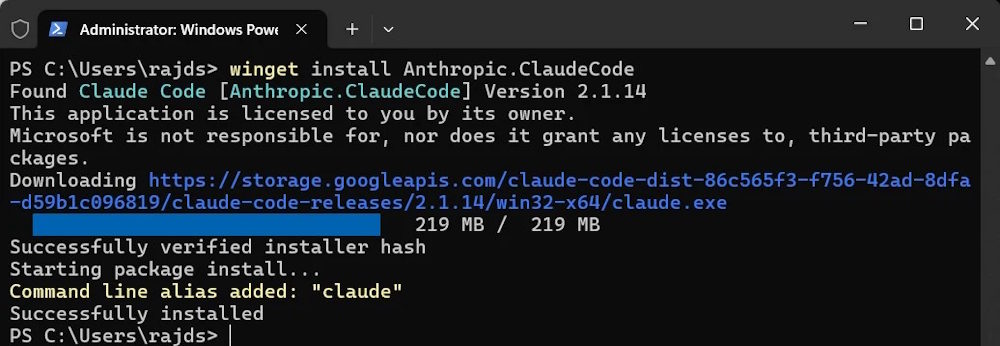Instructions for installing Claude Code on Windows 11 Picture 1
