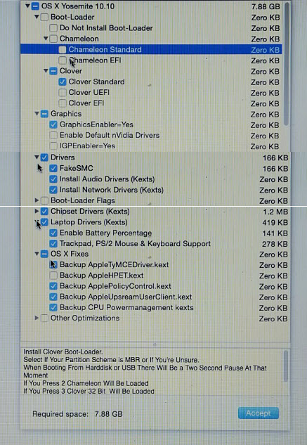 Instructions for installing Mac OS on laptop using USB Picture 15