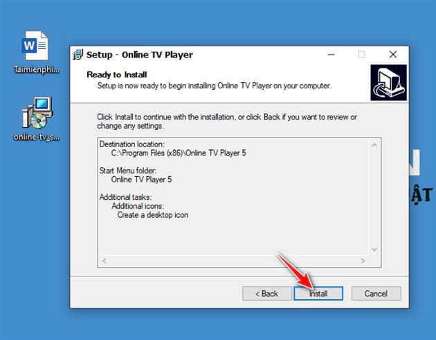 Picture 6 of Instructions for installing Online TV Player