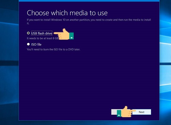 Instructions for installing Win 10 using USB with original ISO file from Microsoft Picture 10