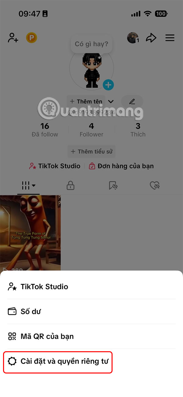 How to lock TikTok activity history with FaceID Picture 1