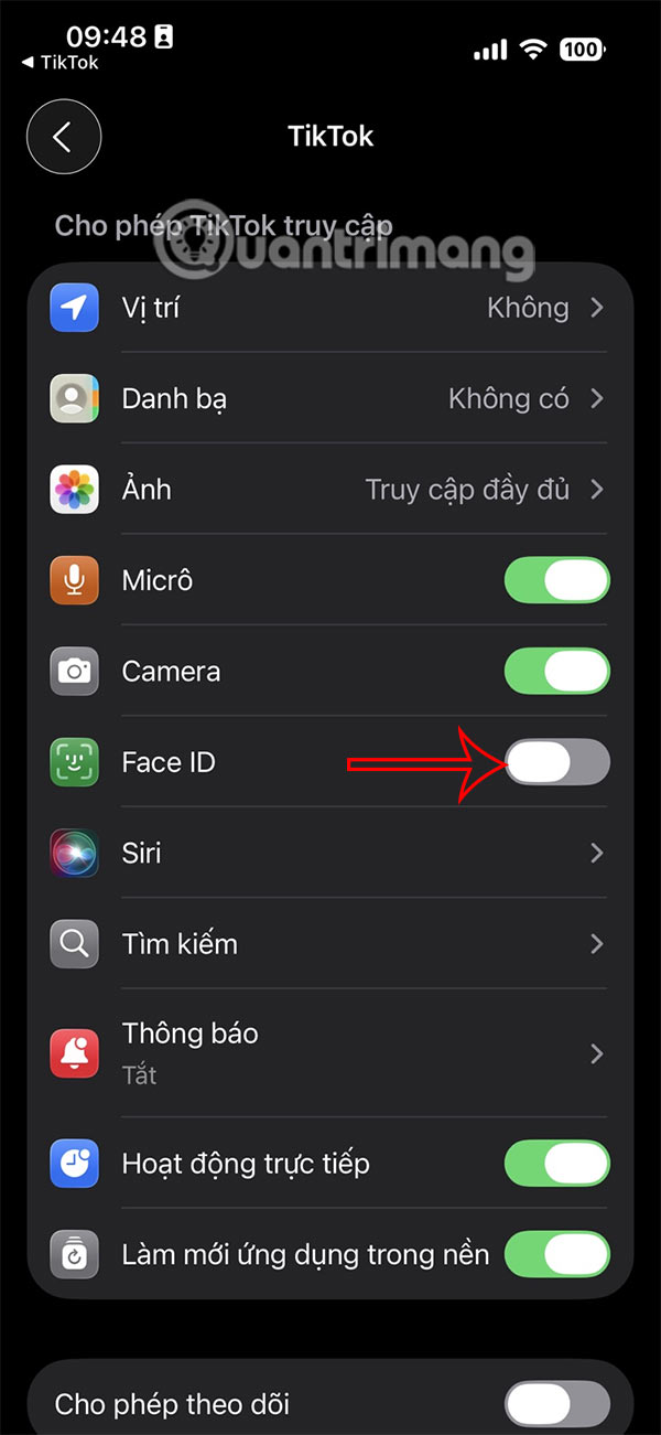 How to lock TikTok activity history with FaceID Picture 6