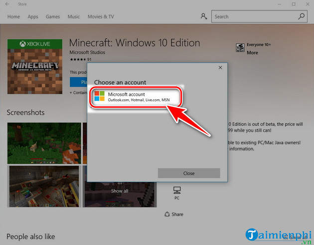 Instructions for logging into a Microsoft account on your computer Picture 7