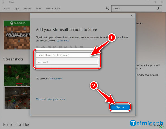 Instructions for logging into a Microsoft account on your computer Picture 8
