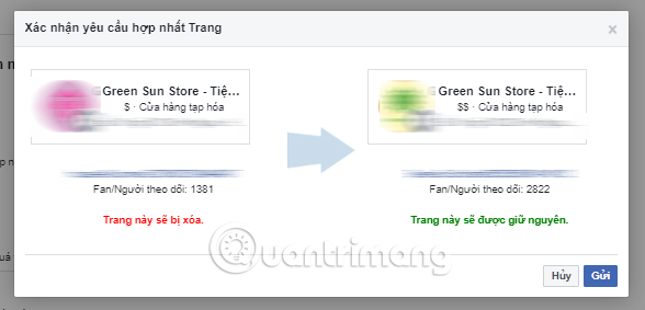 Instructions for merging Facebook Fanpage pages quickly and simply Picture 6