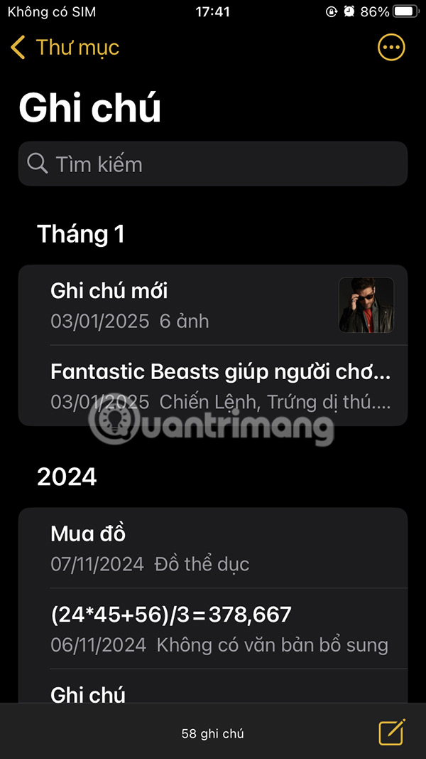 How to pin notes on Apple Notes - Mark important notes Picture 2