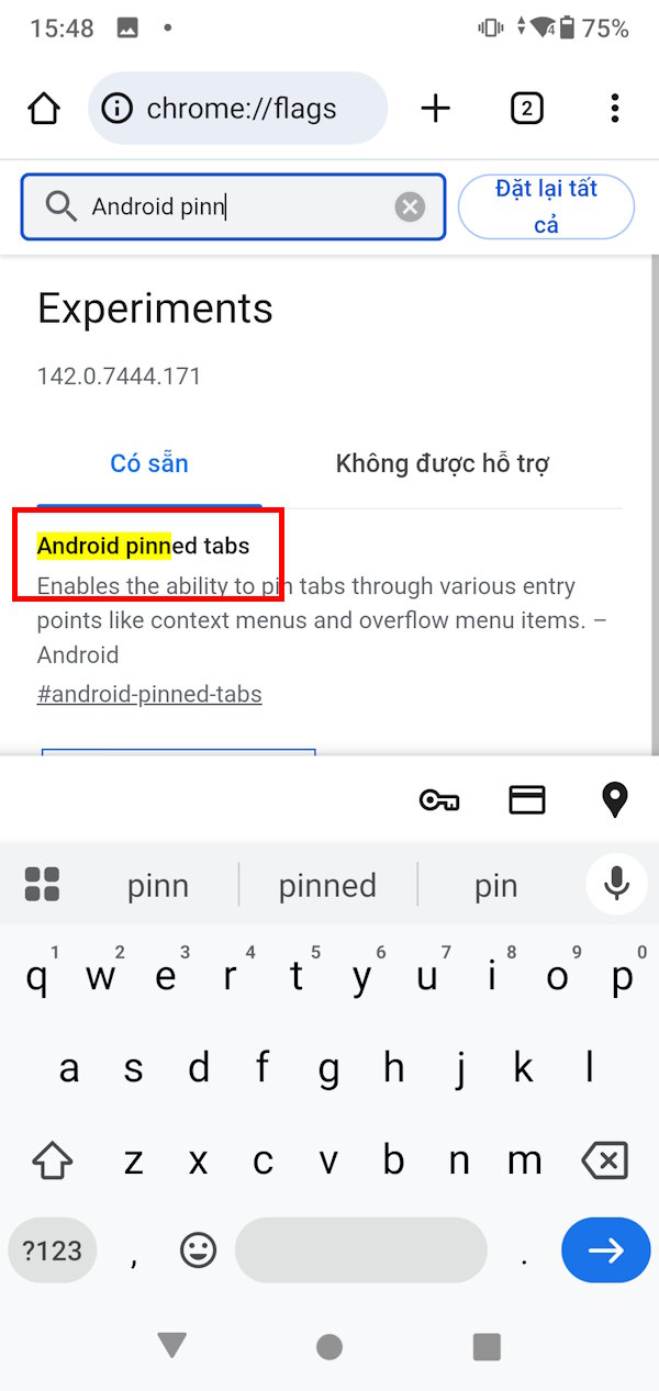 How to pin tabs on Chrome Android Picture 2
