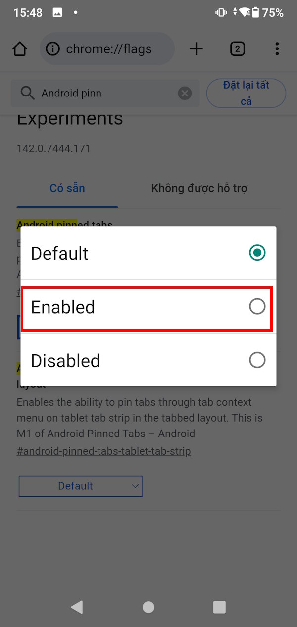 How to pin tabs on Chrome Android Picture 3
