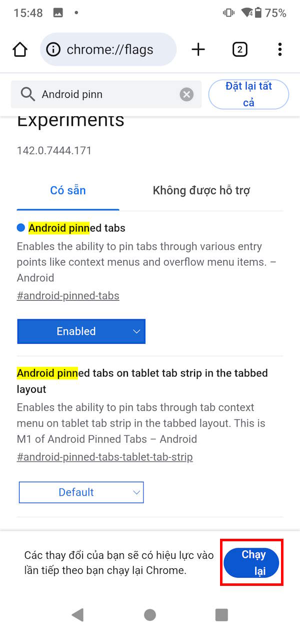 How to pin tabs on Chrome Android Picture 4