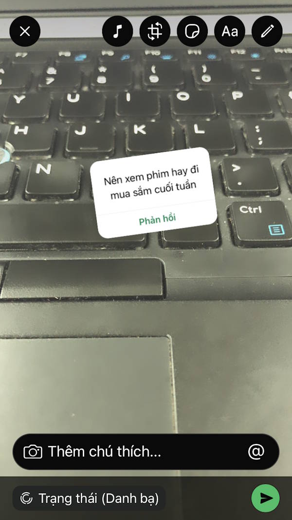 Instructions for posting question status on WhatsApp Picture 7