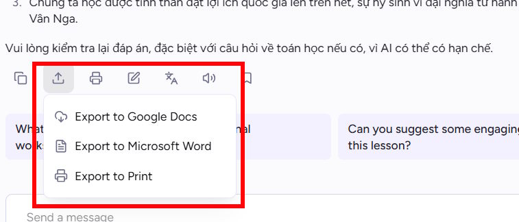 Instructions on how to quickly create worksheets on Magic School Picture 7