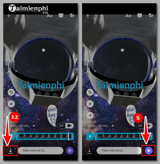 Instructions for recording face filter videos on Viber Picture 6