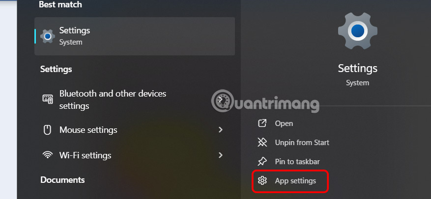 Instructions for reinstalling Windows Settings Picture 1