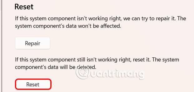 Instructions for reinstalling Windows Settings Picture 2
