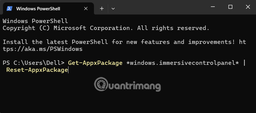 Instructions for reinstalling Windows Settings Picture 5