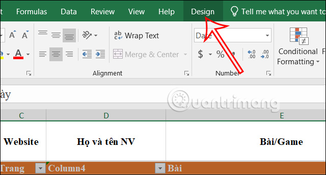 Picture 1 of Instructions on how to remove table formatting in Excel