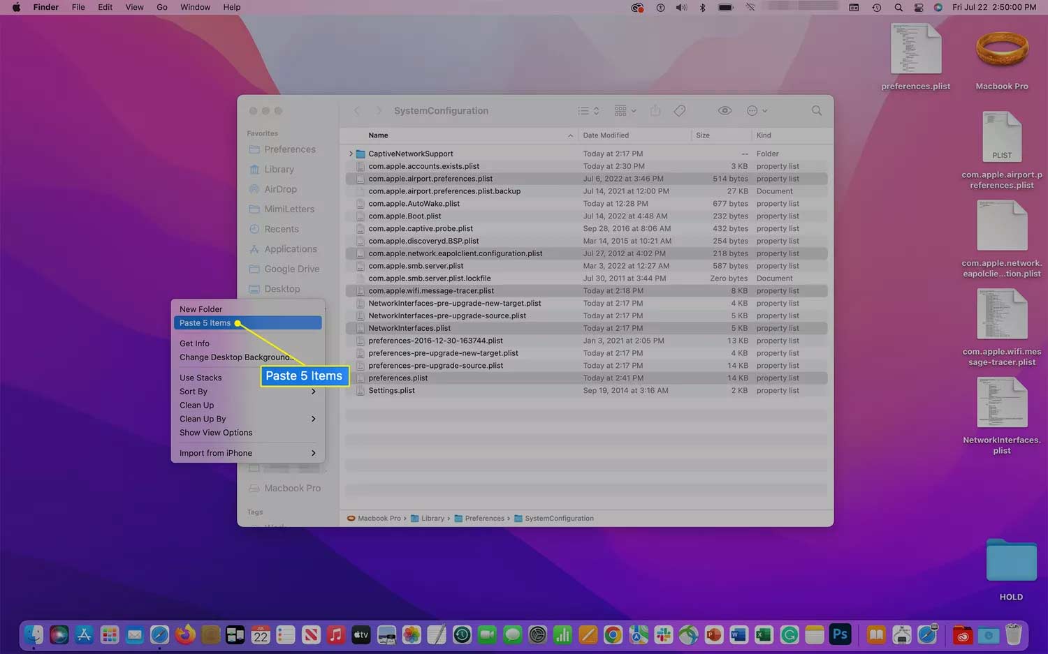 Picture 5 of Instructions on how to reset network settings on a Mac