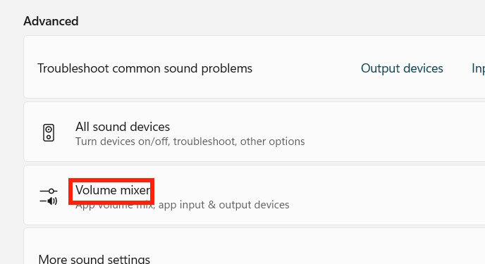 Instructions on how to reset Windows 11 sound settings. Picture 2