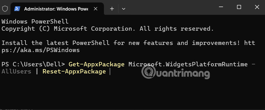 Instructions for resetting utilities on Windows 11 Picture 4