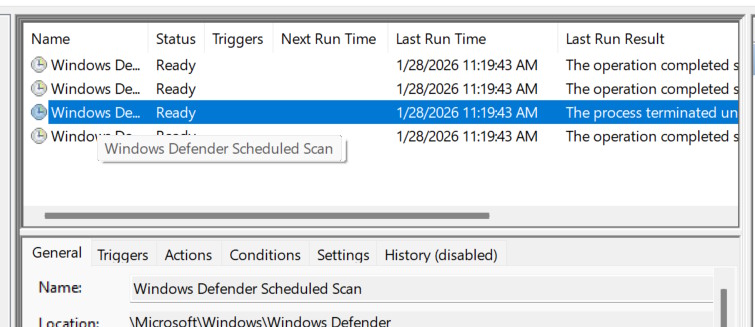 Instructions for scheduling Microsoft Defender scans on Windows Picture 3