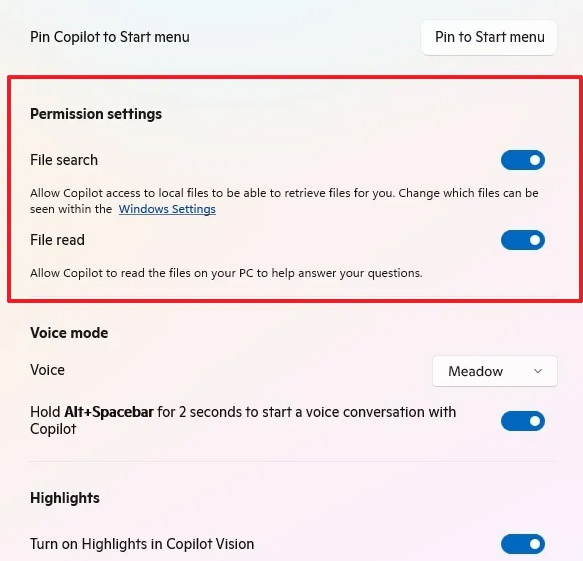Guide to searching for files using Copilot on Windows 11 Picture 2