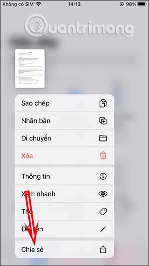 Picture 12 of Instructions on sending files via Messenger on your phone and computer.