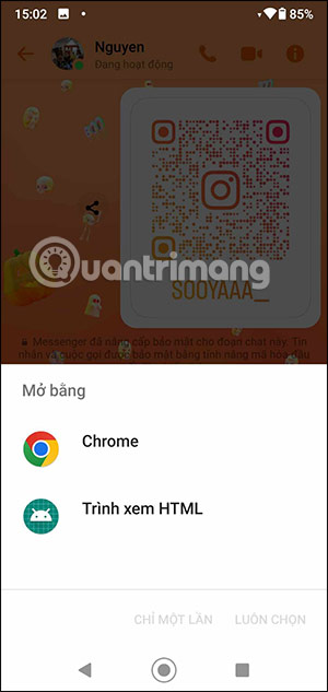 Picture 6 of Instructions on sending files via Messenger on your phone and computer.