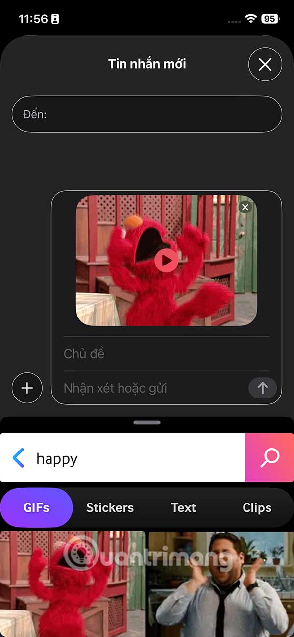 How to send GIF images in iPhone messages Picture 8
