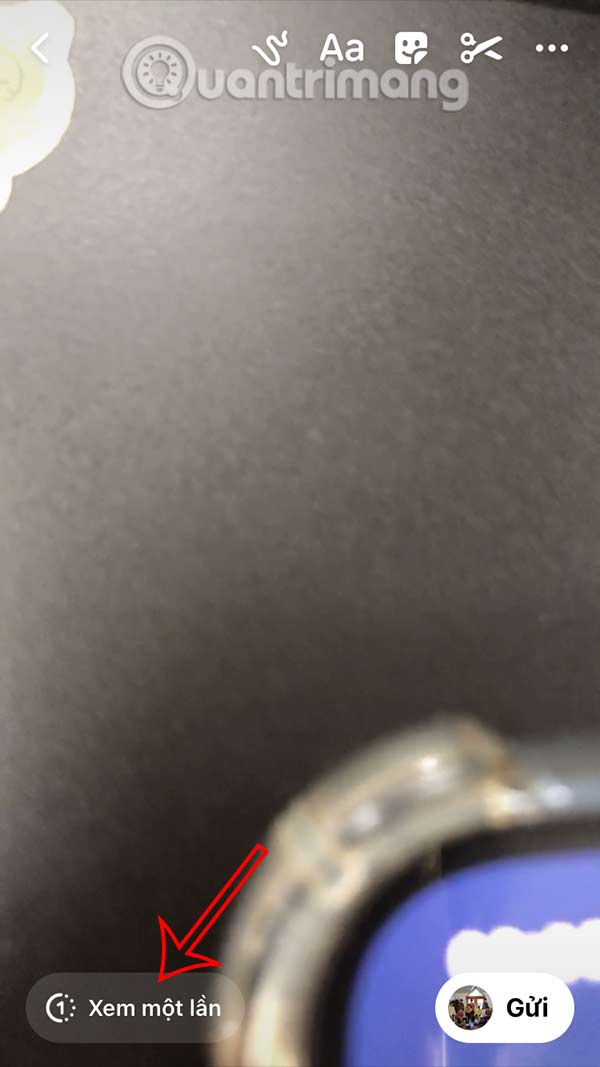 Instructions for sending photos that can only be viewed once on Messenger Picture 4