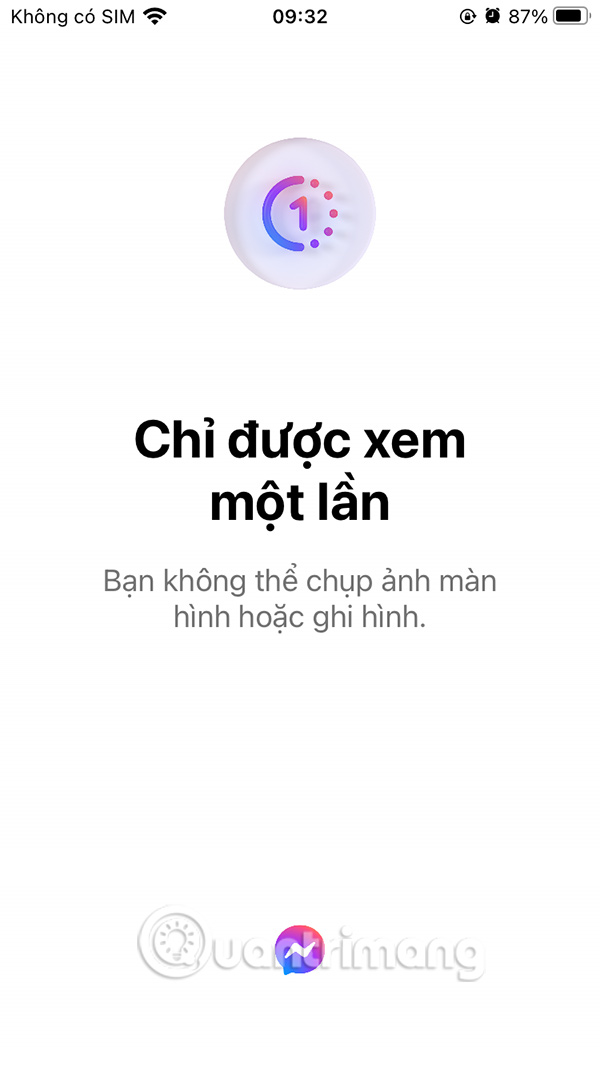 Instructions for sending photos that can only be viewed once on Messenger Picture 7
