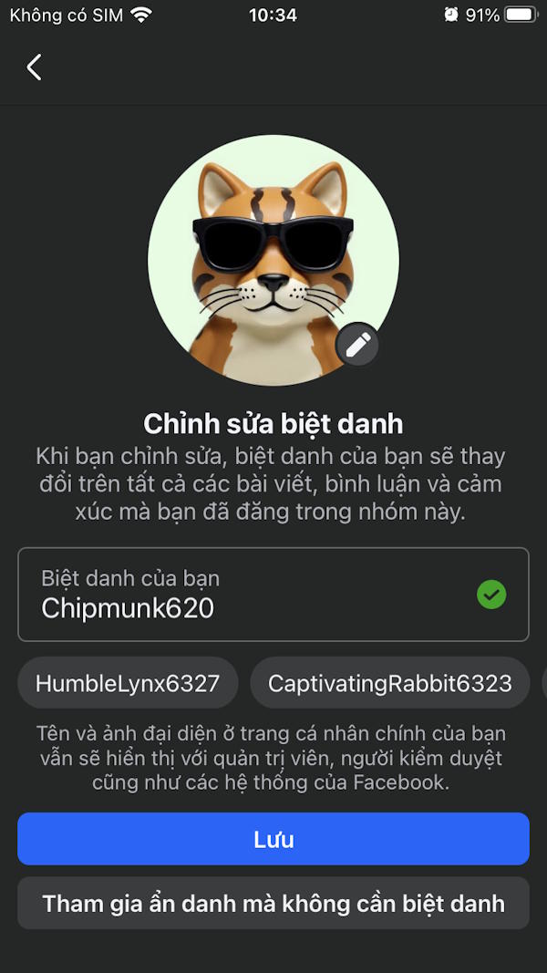 Instructions for setting nicknames in Facebook groups Picture 6