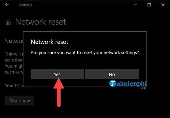 Picture 10 of Instructions for setting up a network on Windows 10 version 1903