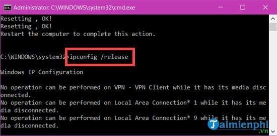 Picture 5 of Instructions for setting up a network on Windows 10 version 1903