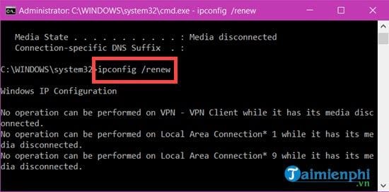 Picture 6 of Instructions for setting up a network on Windows 10 version 1903
