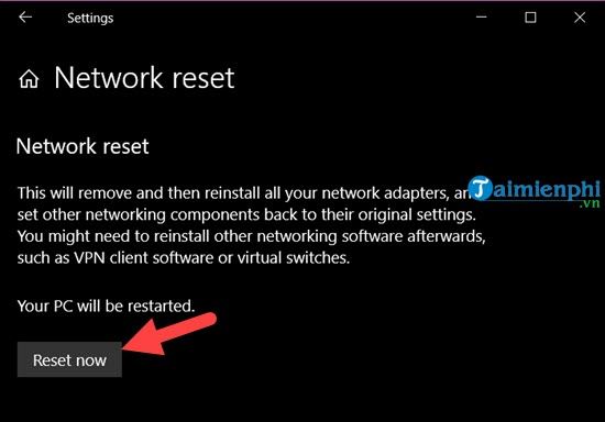 Picture 9 of Instructions for setting up a network on Windows 10 version 1903