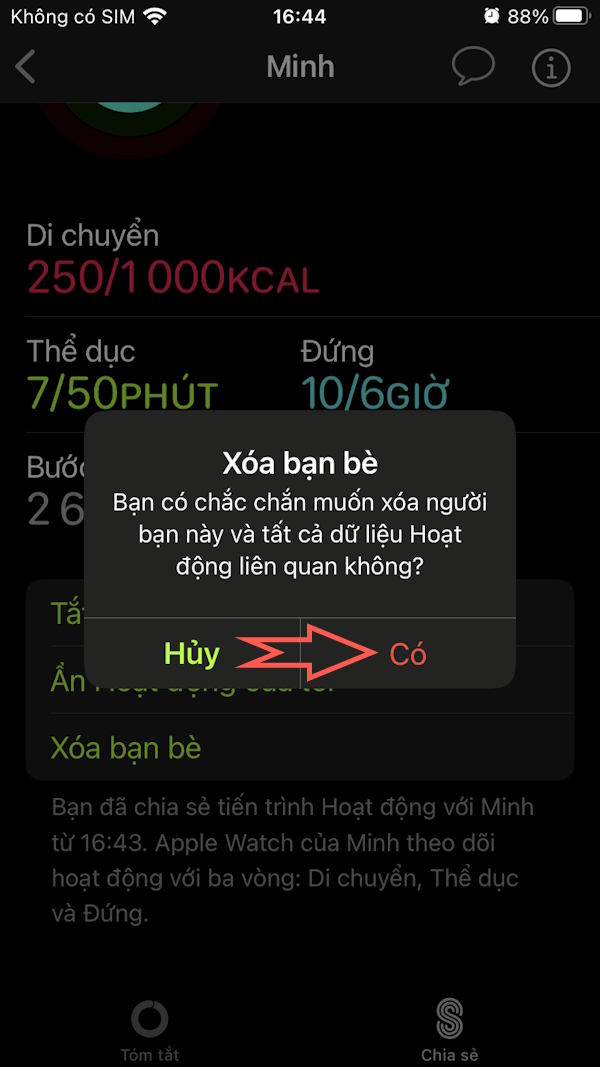How to share your workout activities on iPhone Picture 9