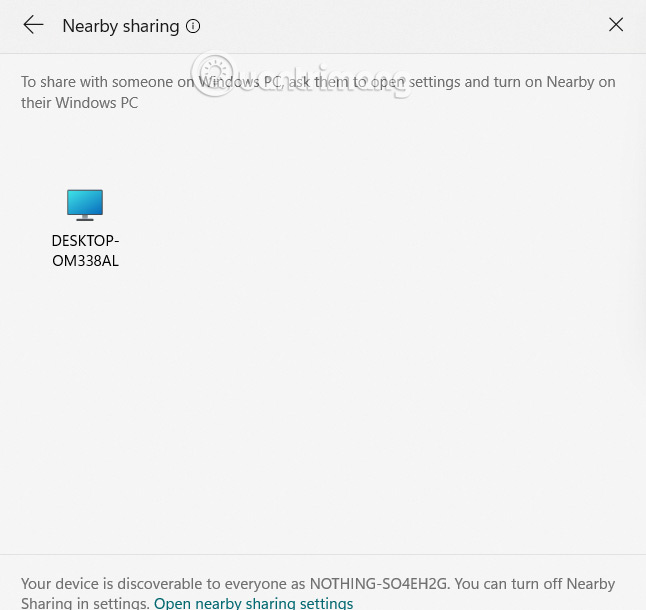 Instructions for sharing files using Nearby Sharing Windows 11 Picture 5